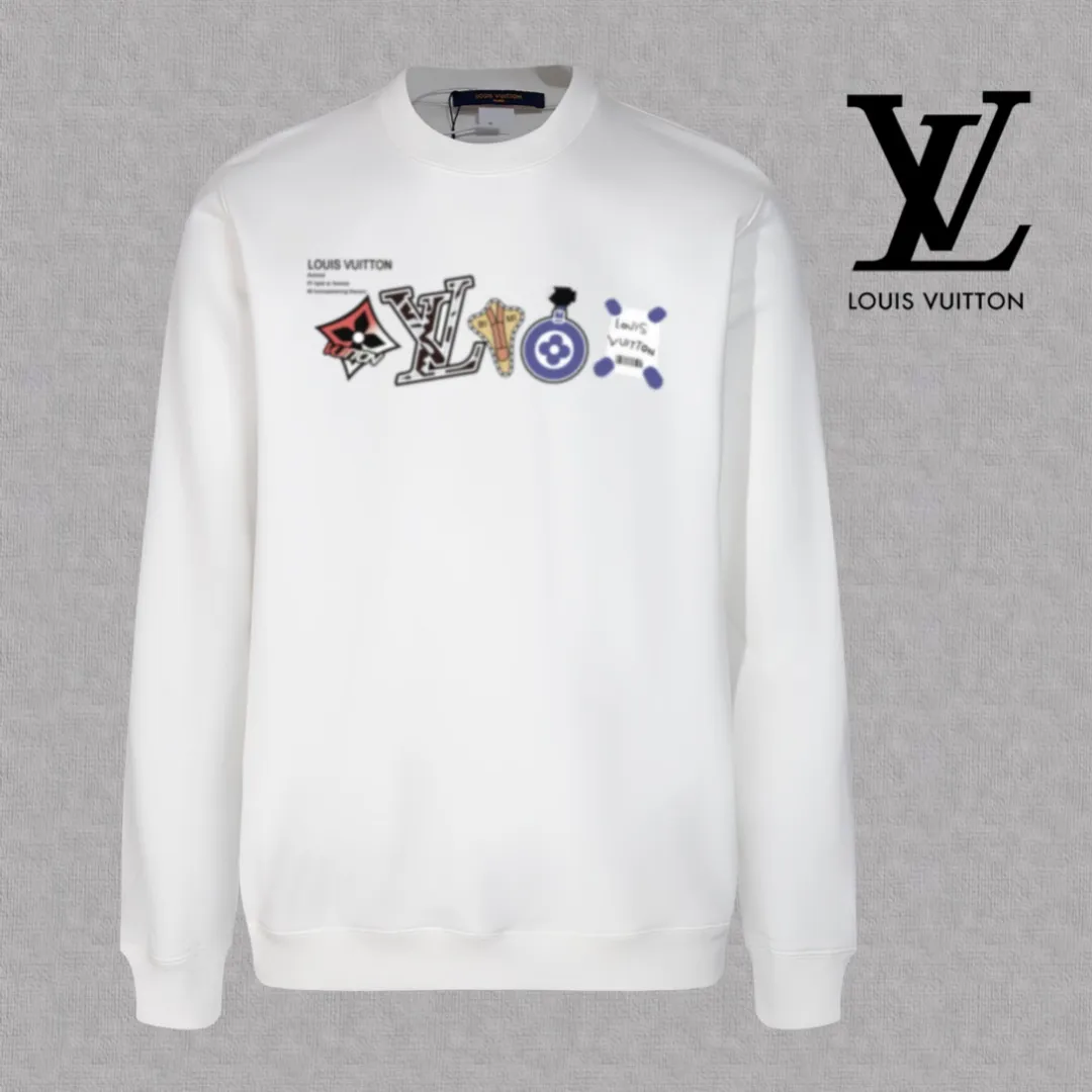 🅿️250 hot style on the shelves🔥❗ 💫〖Louis Vuitton LV〗 Fashionable round neck sweatshirt, casually matched with various styles, it is perfectly handsome😎The whole dress is made of double waistcoats, which makes the whole dress more three-dimensional. Not ordinary factories can do such fine work. The 2025 spring style counters are on sale, exquisite round neck terry sweatshirt, high-end double-strand pure cotton Customized drawstring ribs are dyed in the same vat and are complete with three standards. The chest craftsmanship adopts a simple and elegant pattern on the chest, which is easy to control for any age group! Fit and comfortable! Customized thickened 440g terry sweatshirt fabric, soft and comfortable to the touch, with a three-dimensional shape! 🙌🏻 It’s also very breathable, so it’s a versatile style that can be worn with any outfit! ✔Color: Black White Apricot Size: S M L XL 2XL